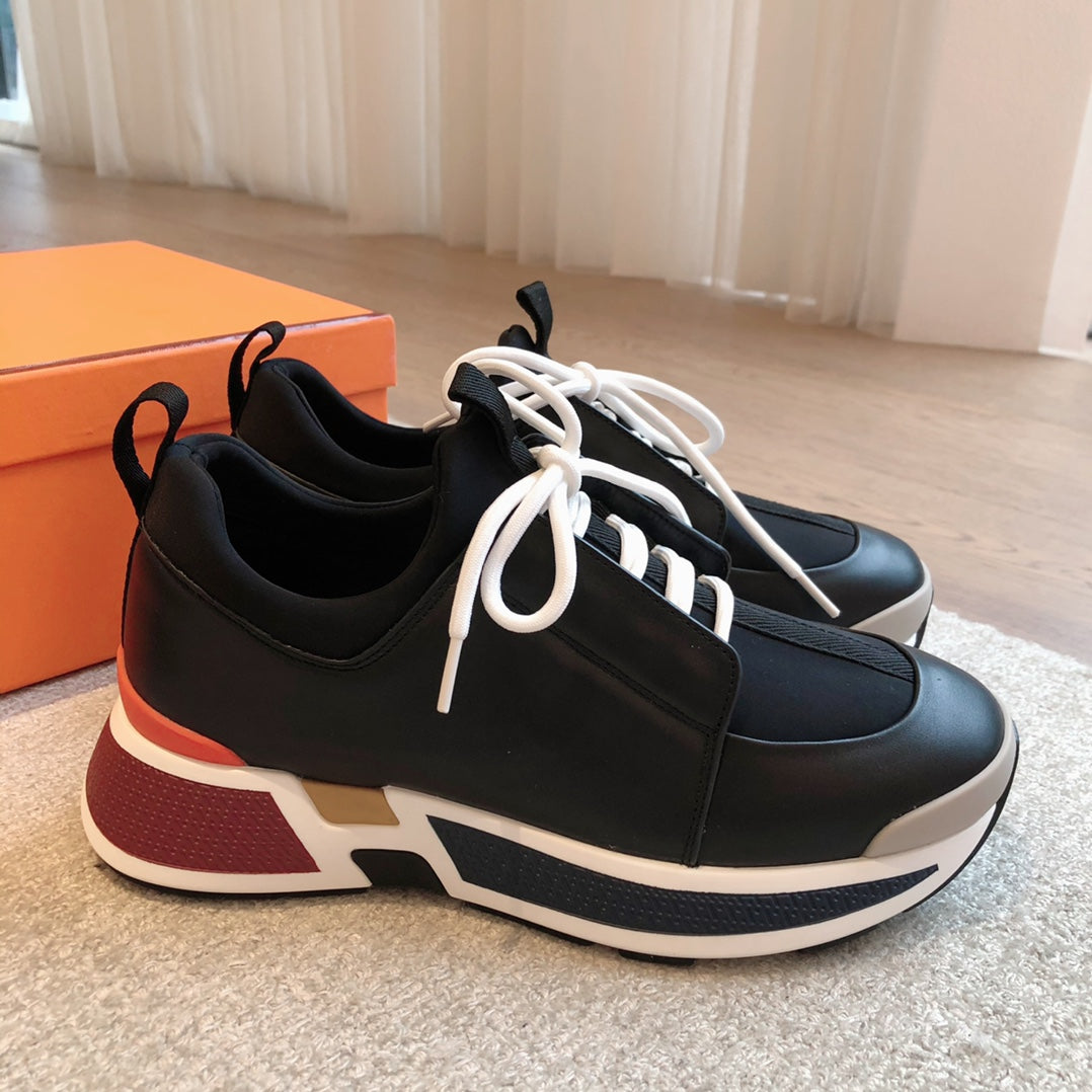 HM Hugo Sneakers Black Calfskin Suede 933473