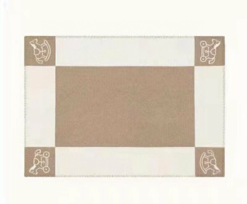 Hermes 26s Adada Avalon Blanket Khaki 528163