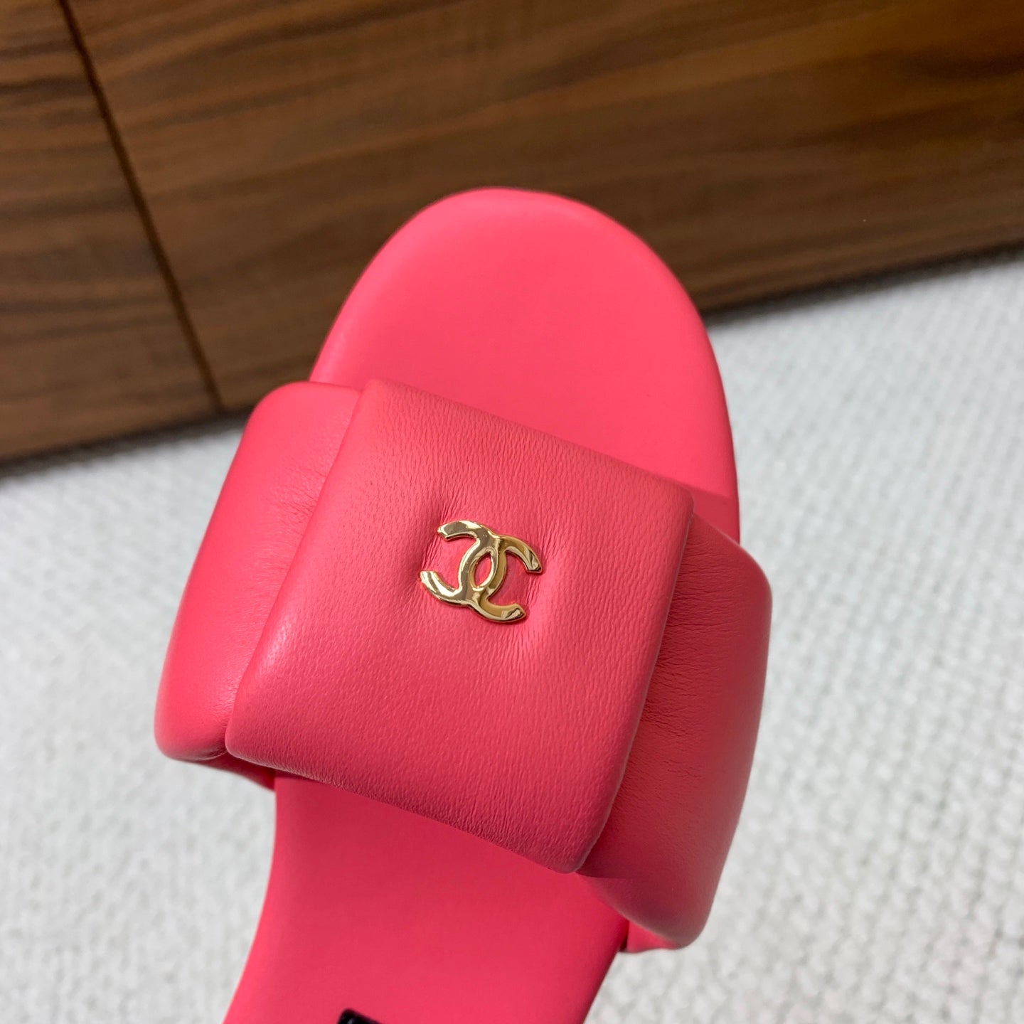 CC 26s Padded Sandals Red Lambskin 887950
