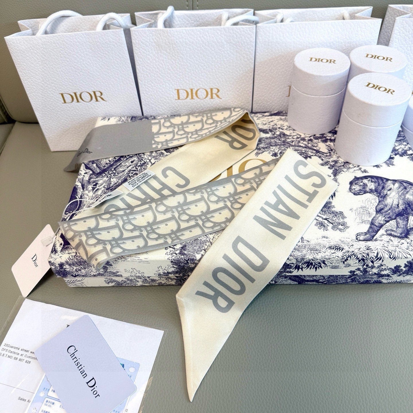 Dior 26s Scarf 100cm In Silk 313135