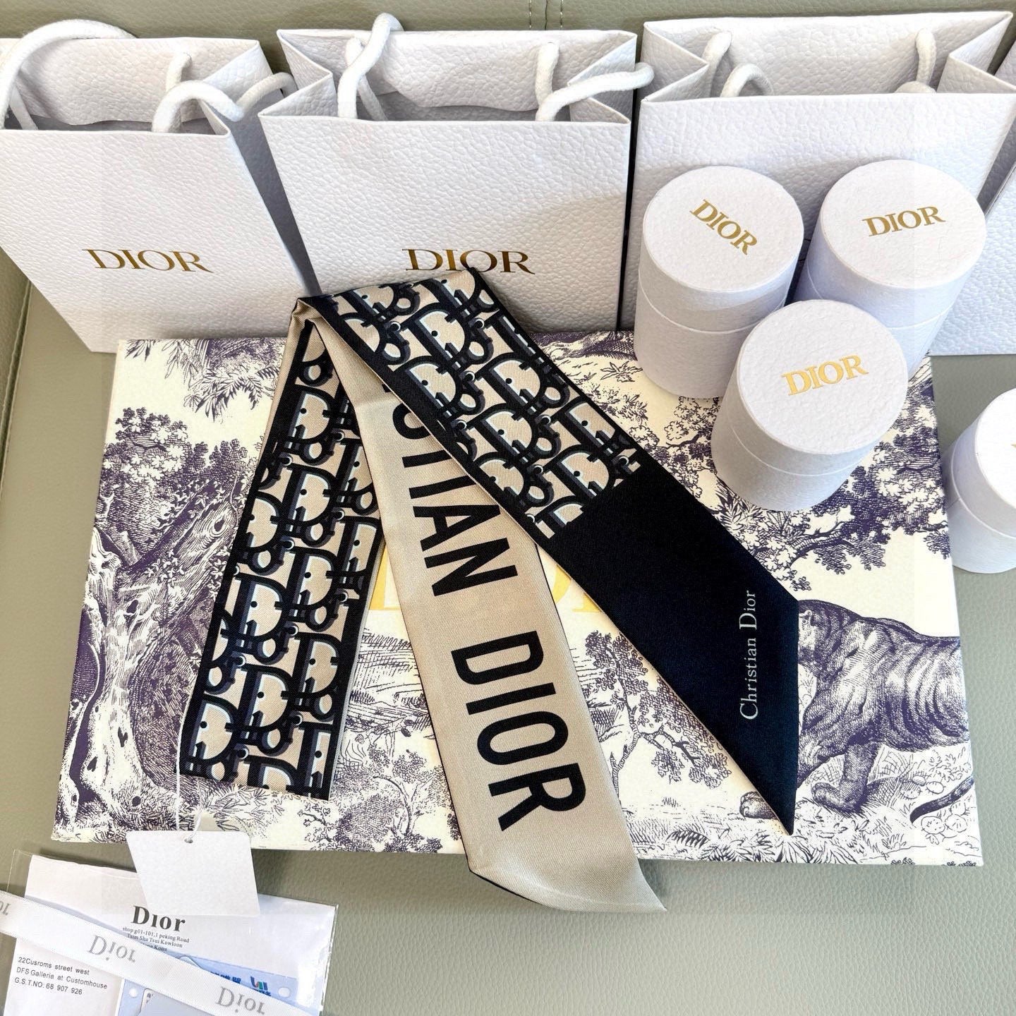 Dior 26s Scarf 100cm In Silk 313136
