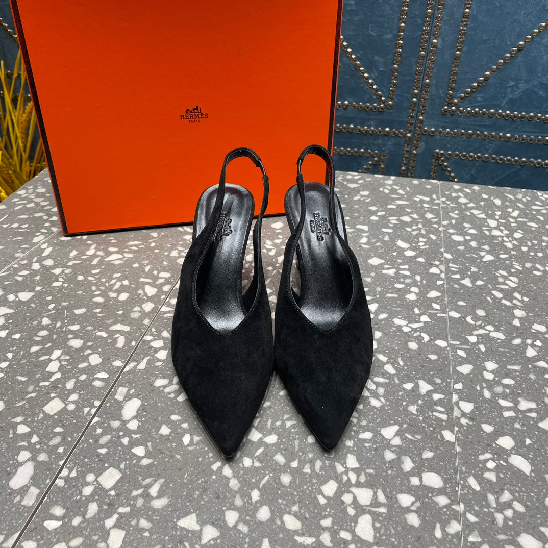HM Intime 70 Pump Black Suede 962931