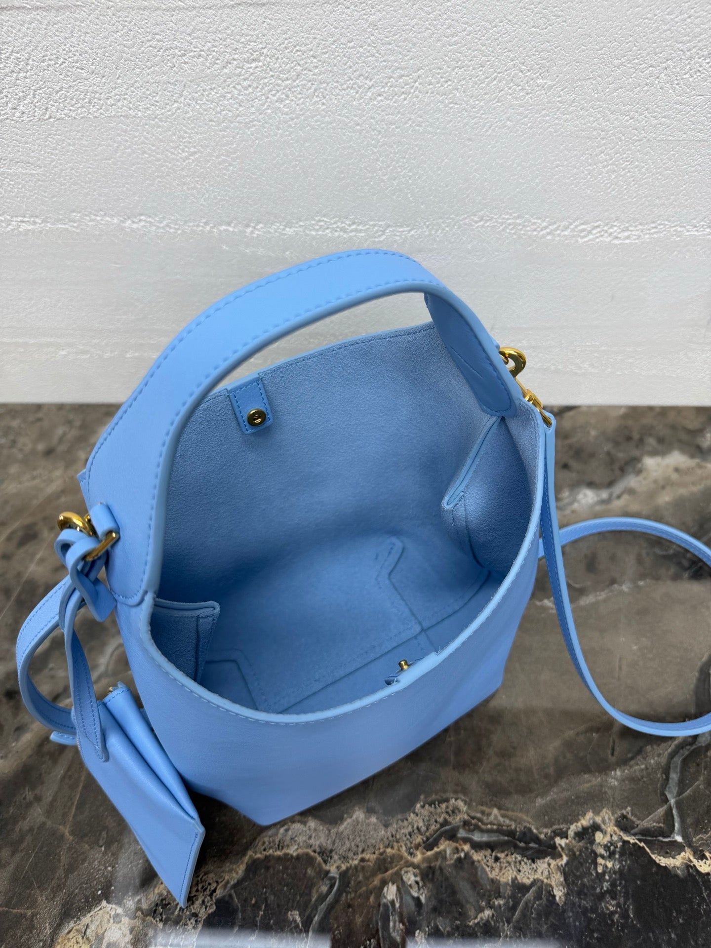 Celine Small Hobo Blue Supple Smooth Calfskin