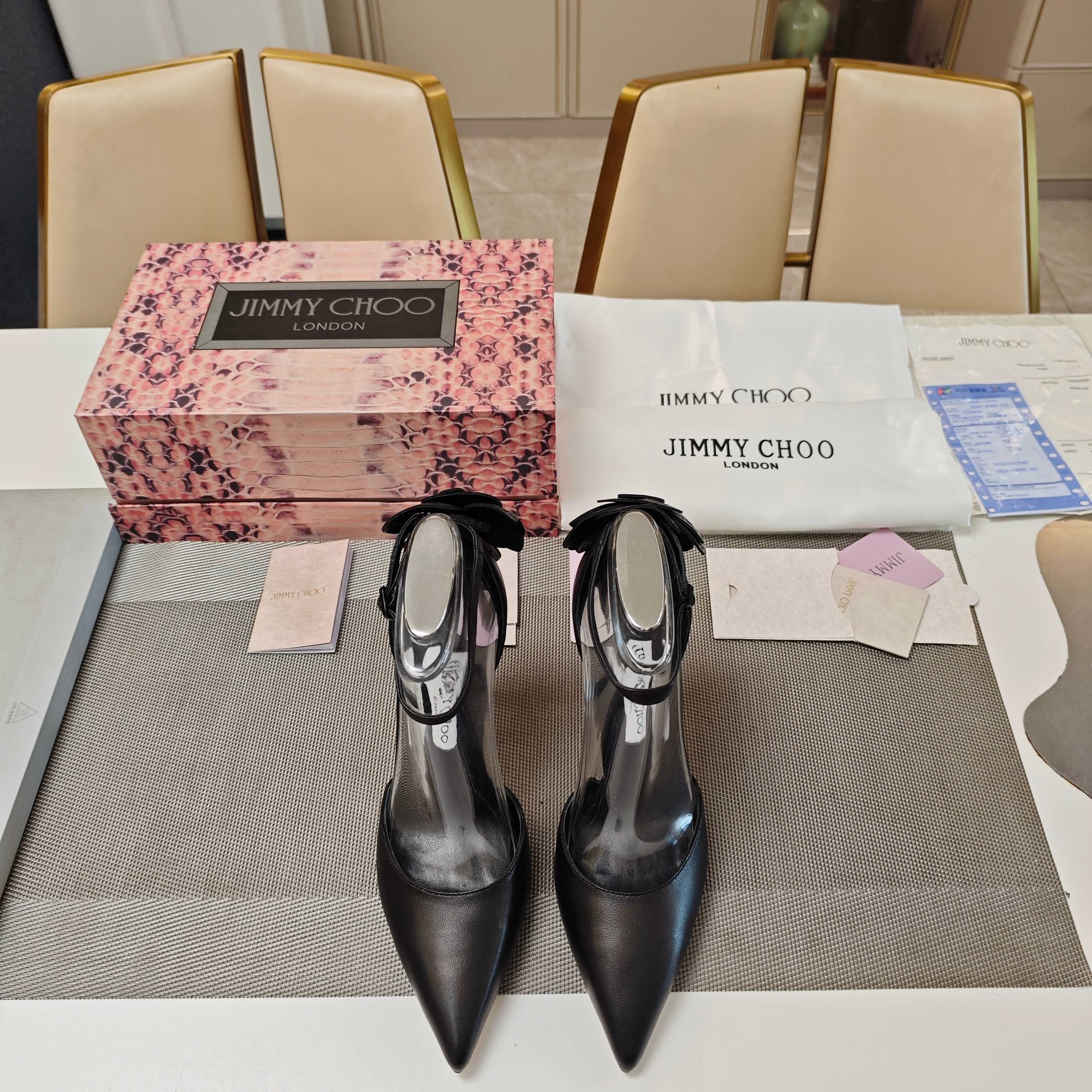 Jimmy Choo Marja Pumps 10cm Black Leather 900896