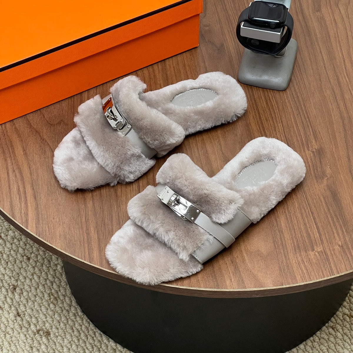 HM 26s Frenzy Mules 0.5cm Shearling 177989