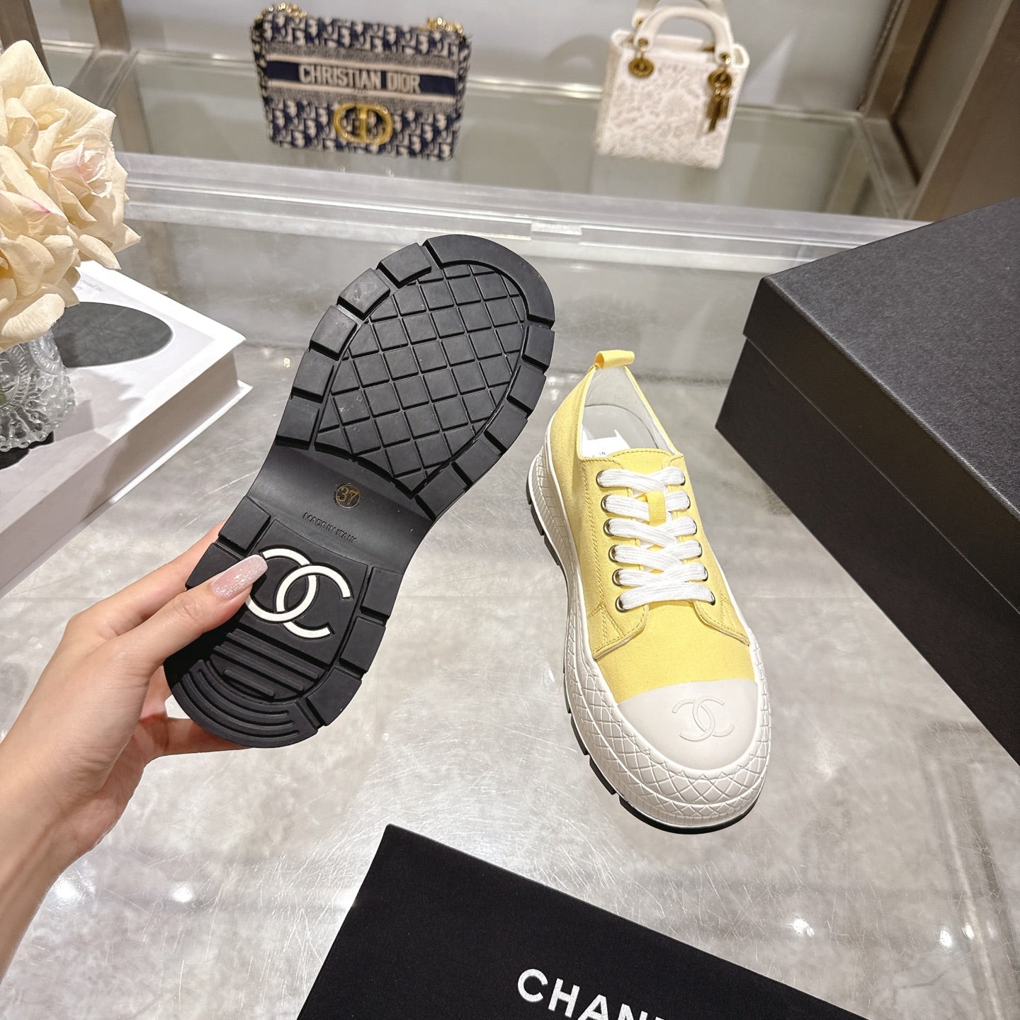 CC 26s Biscuit Shoes Canvas Sheepskin 989588