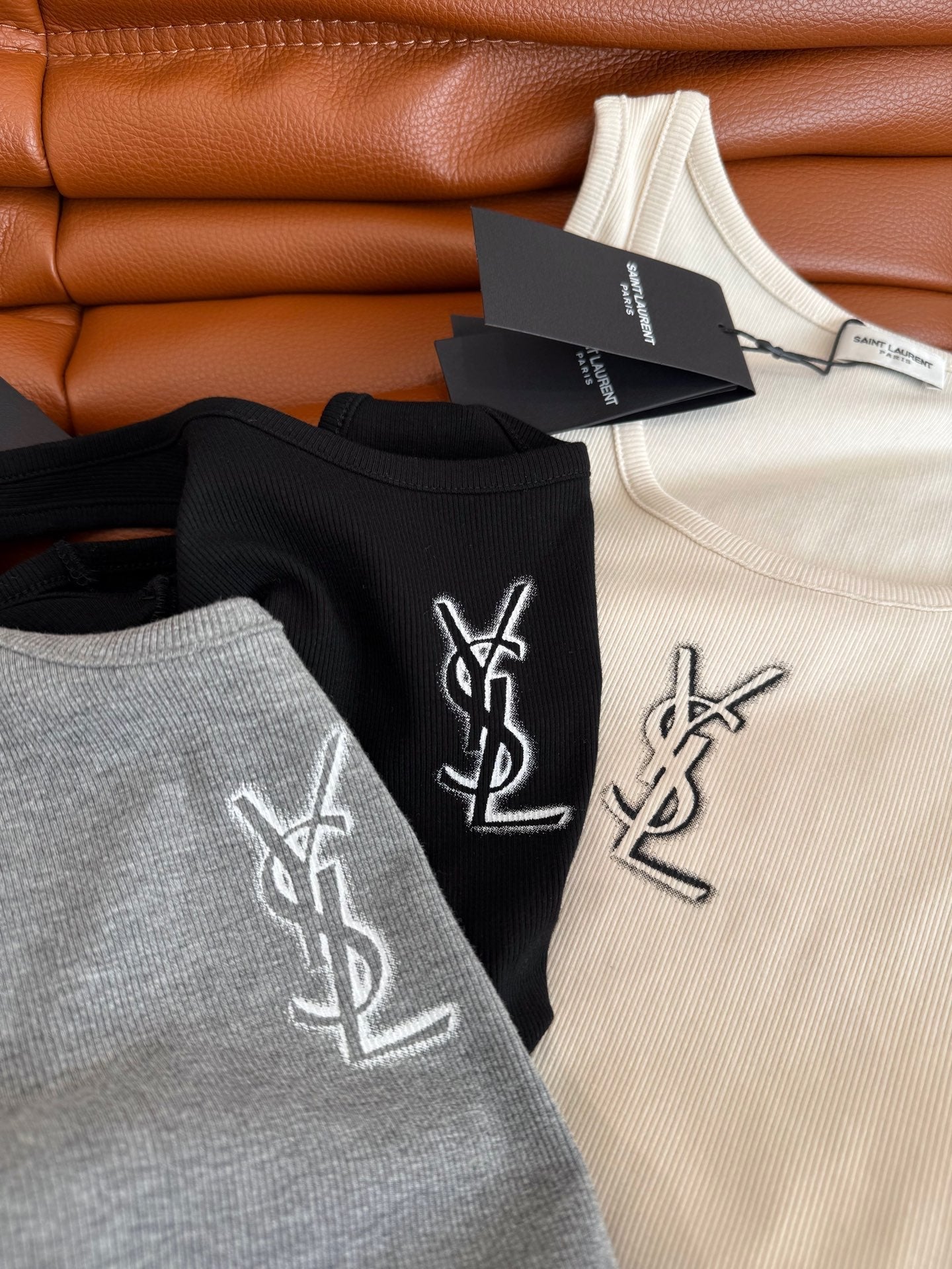 YSL Logo Vest Cotton