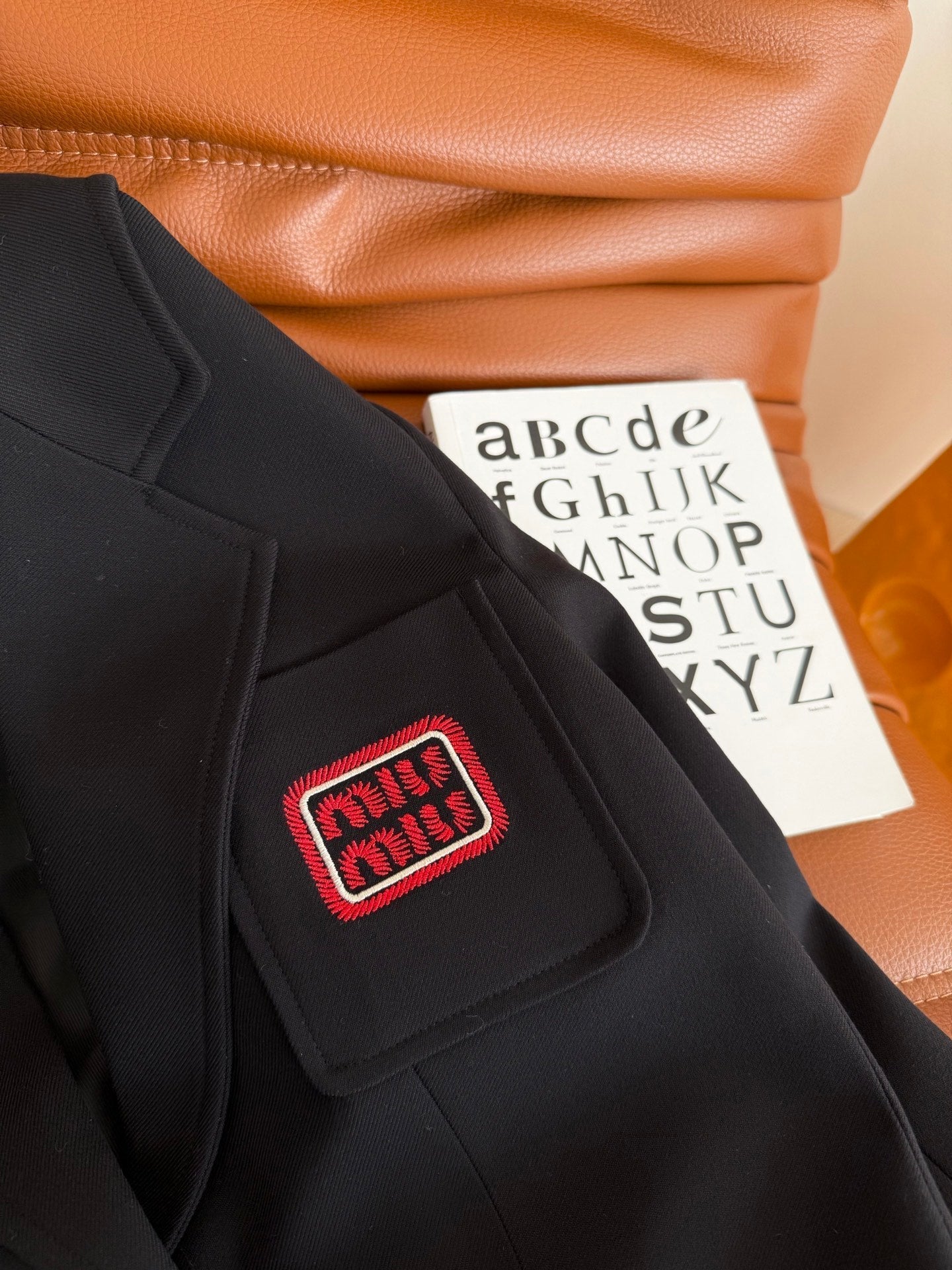 Miu Miu 25 Suit Jacket Black Wool Polyester