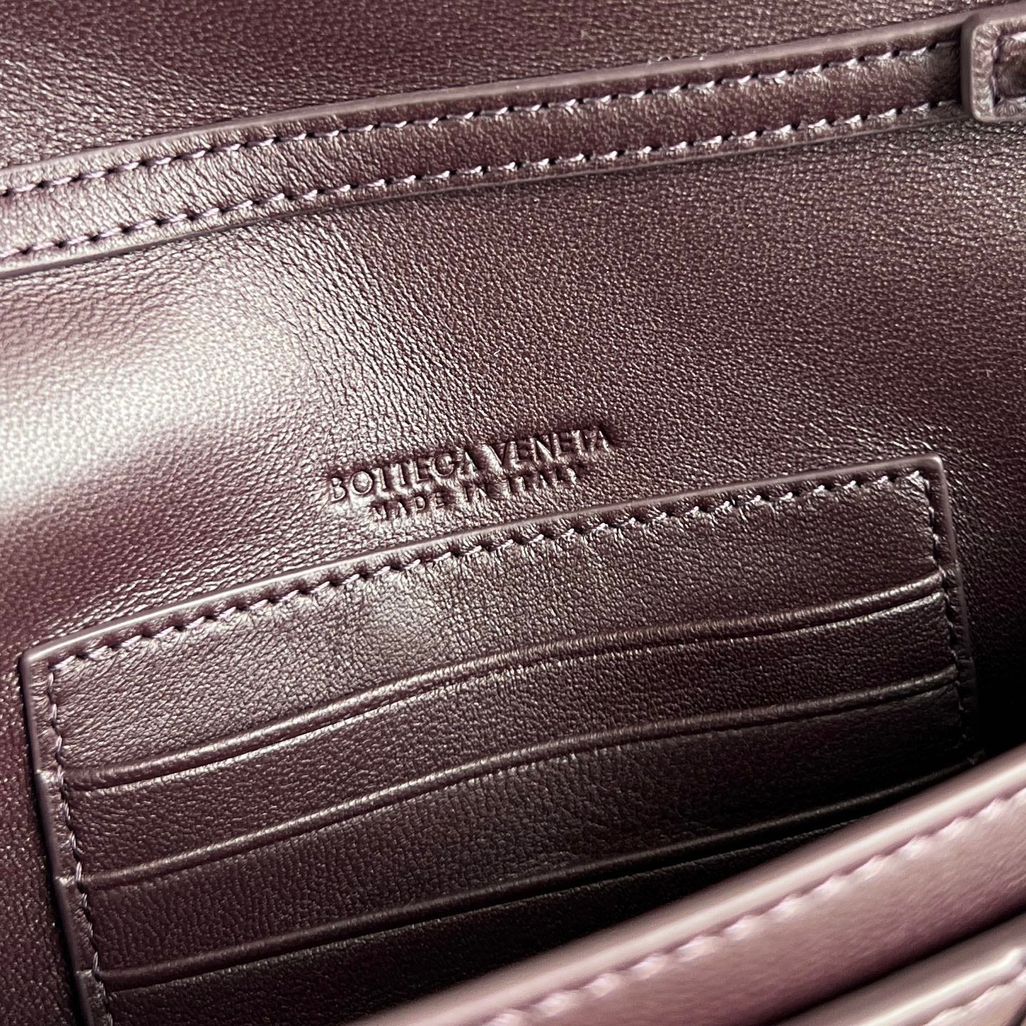 BV 26s Andiamo Pouch Coffee Intrecciato Leather 291436