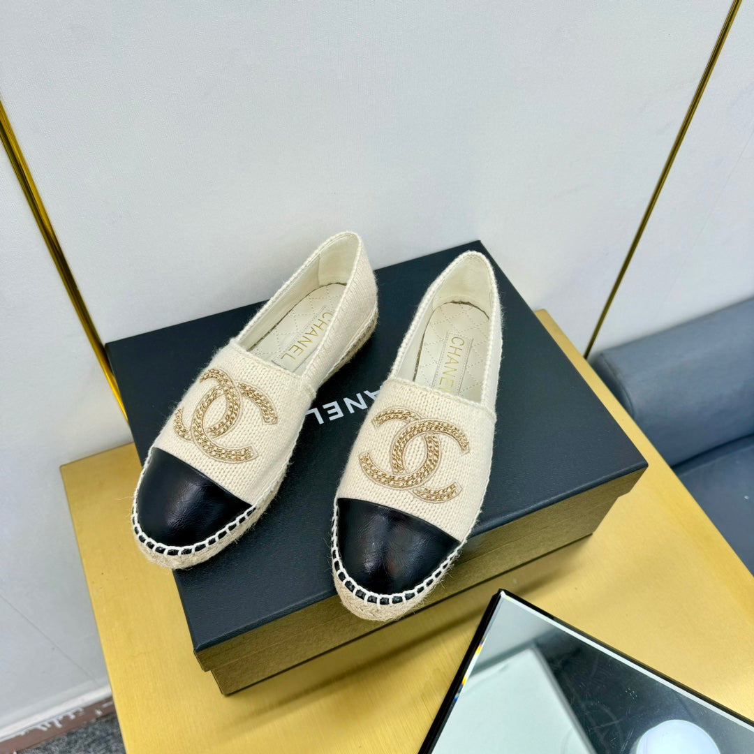 CC 25s Loafers Beige Light Wool Leather 297814