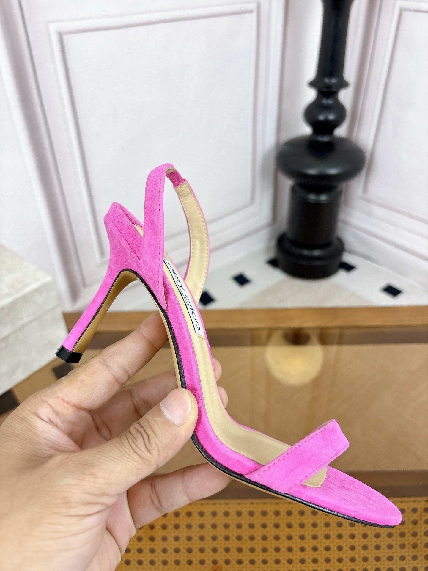 JC 26s Jenn Sandal Pink Suede 931998
