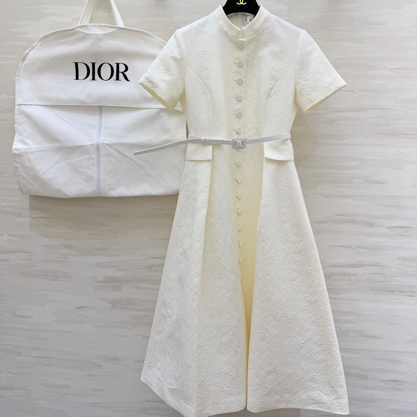Dior 26s Short-Sleeve Long Dress 1071