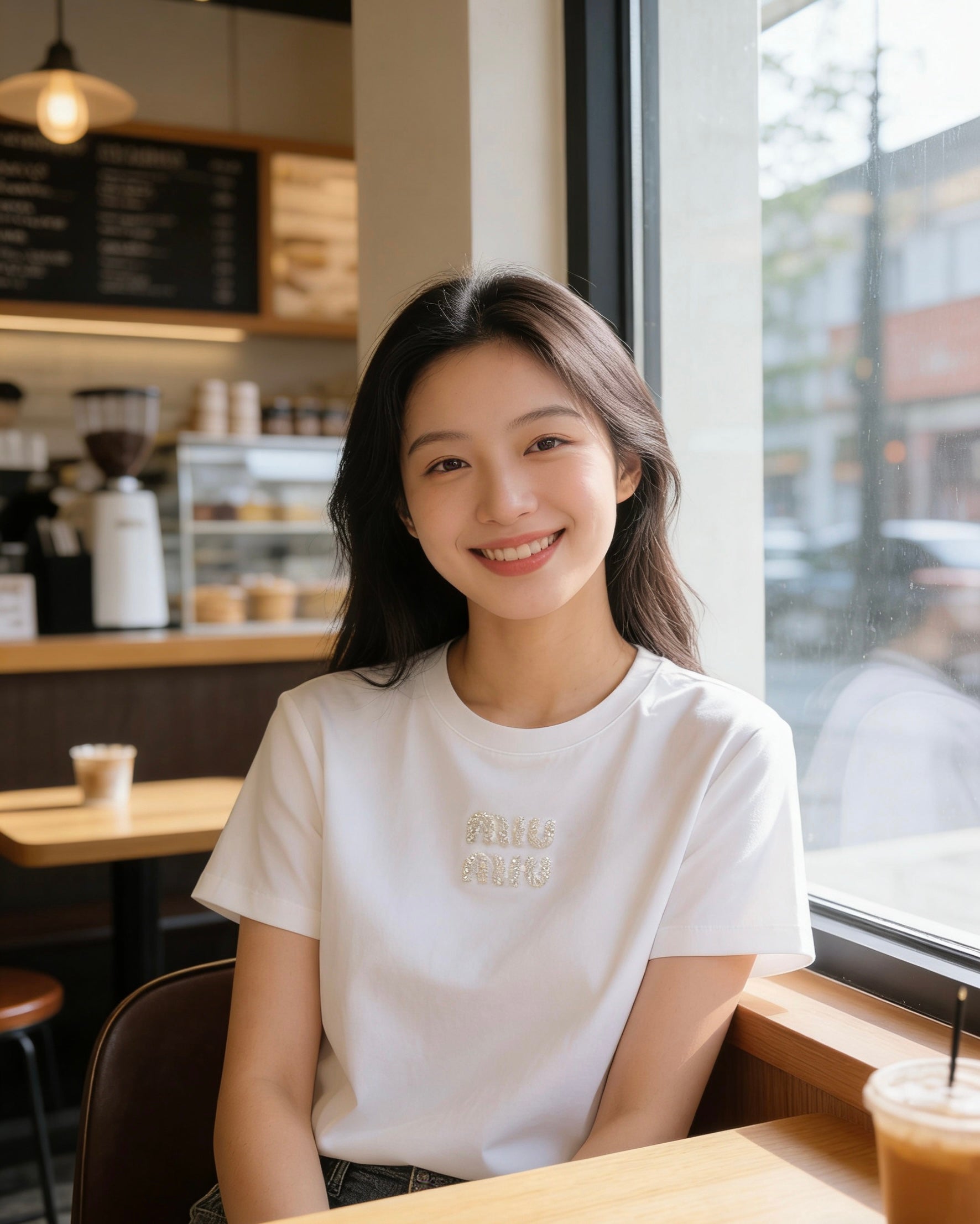 Miu 26s Short-Sleeve T-Shirt White Cotton 363637