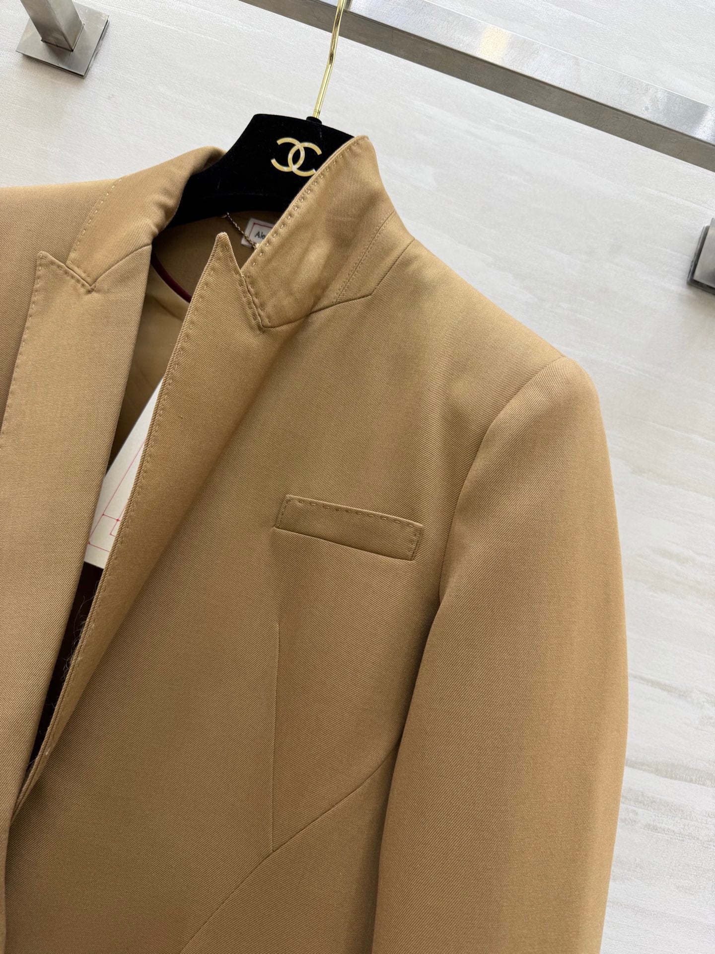 Alexander McQueen 26s Blazer Beige Wool 363610