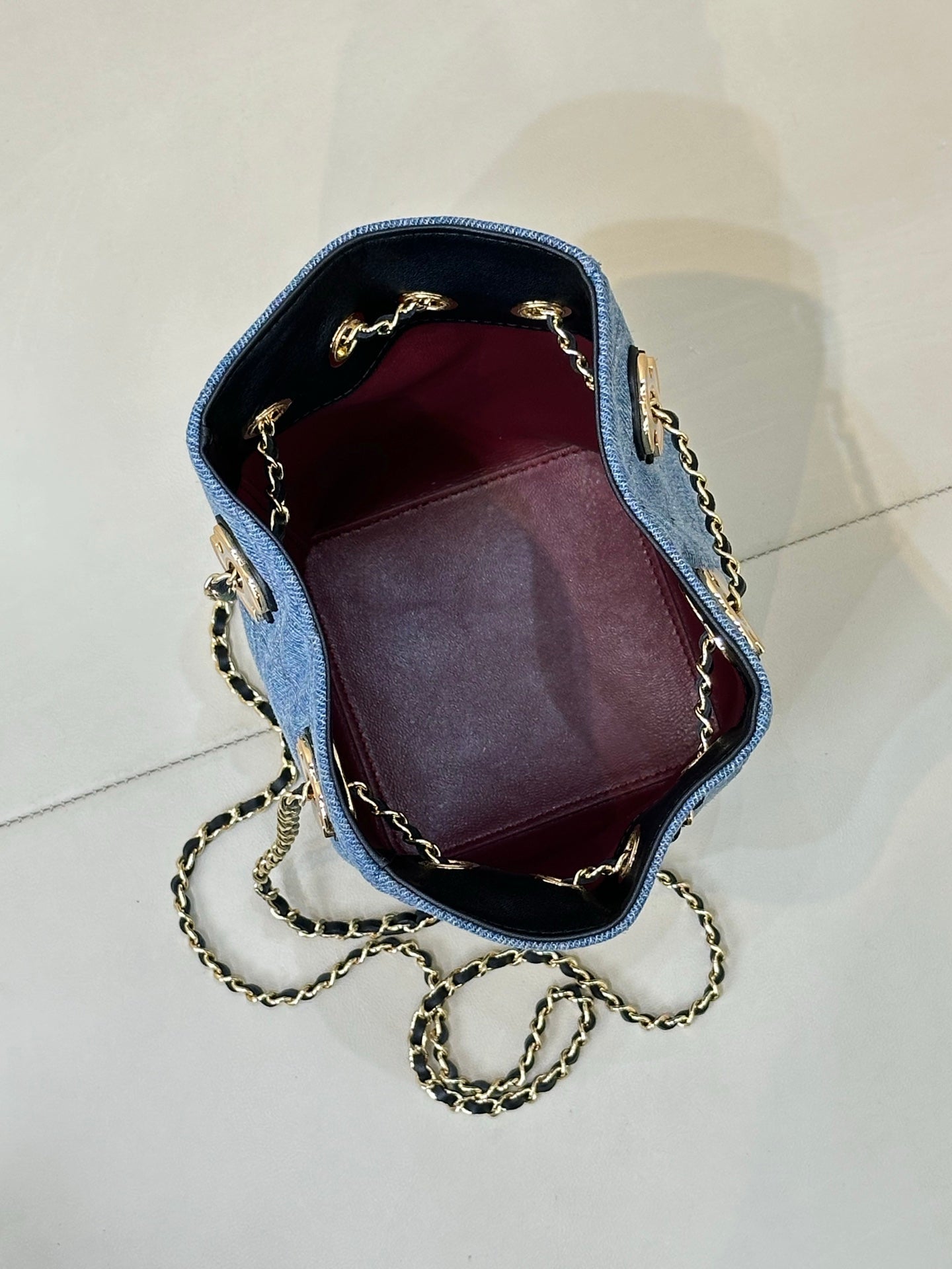 CC 26s Métiers d'art 2026 Bucket Bag Blue Denim 143452