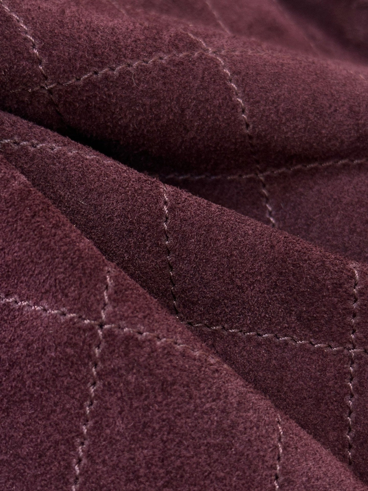 CC 26s Large Hobo Bag Burgundy Quilted Suede 996770 GHW