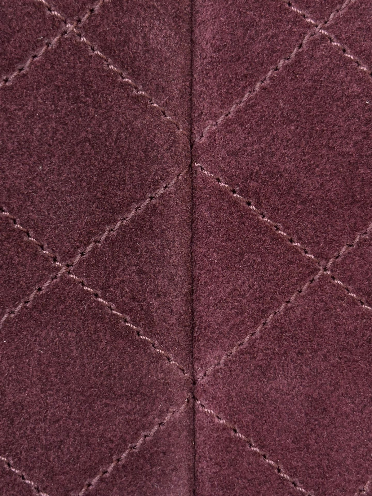 CC 26s Large Hobo Bag Burgundy Quilted Suede 996770 GHW