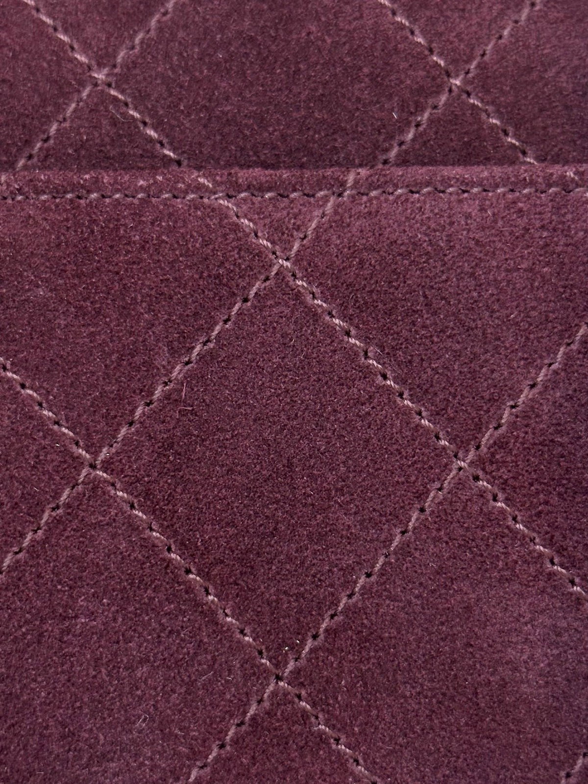 CC 26s Large Hobo Bag Burgundy Quilted Suede 996770 GHW