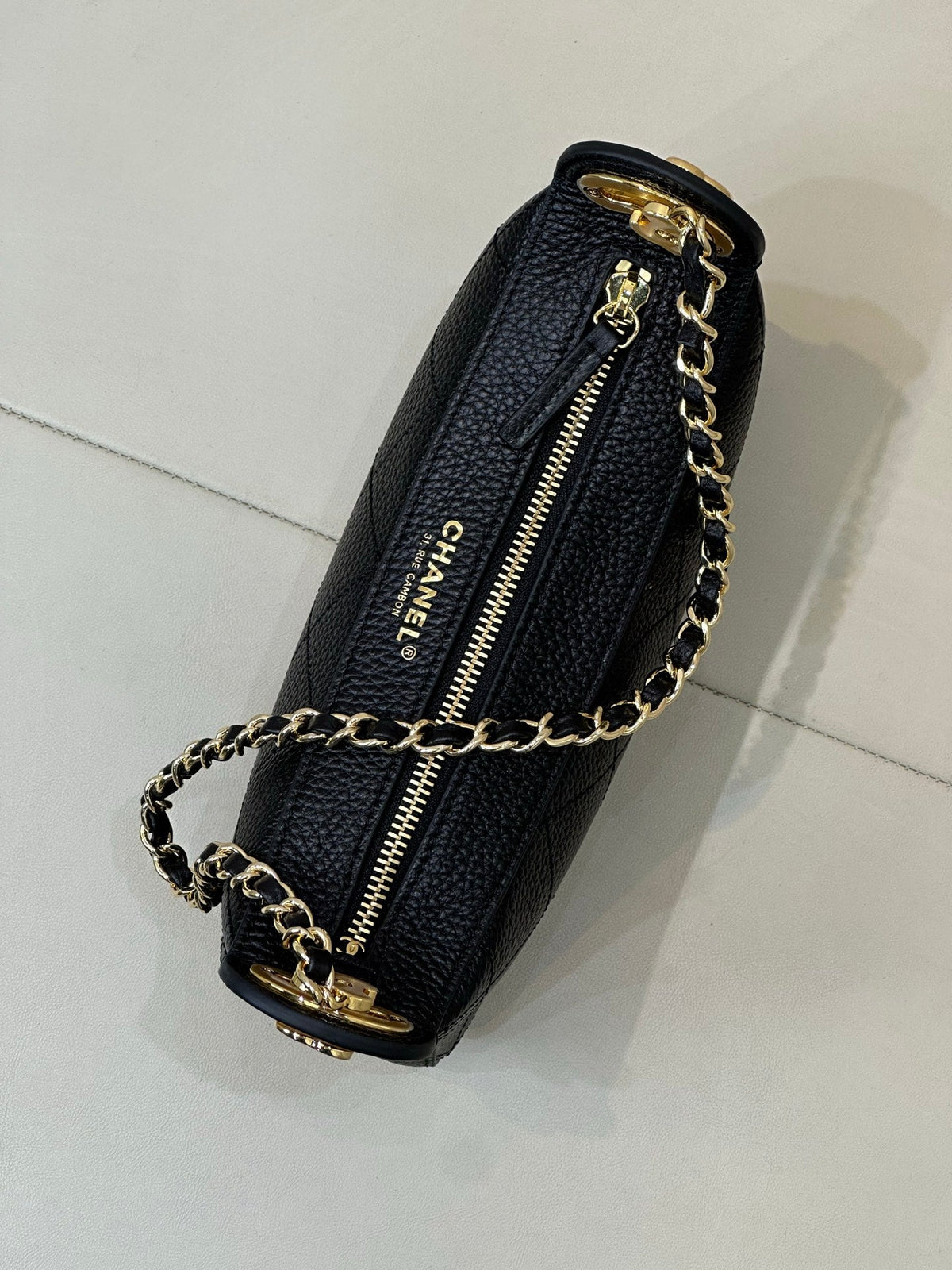 CC 26s Crescent Moon Armband Bag Grained Calfskin 996783