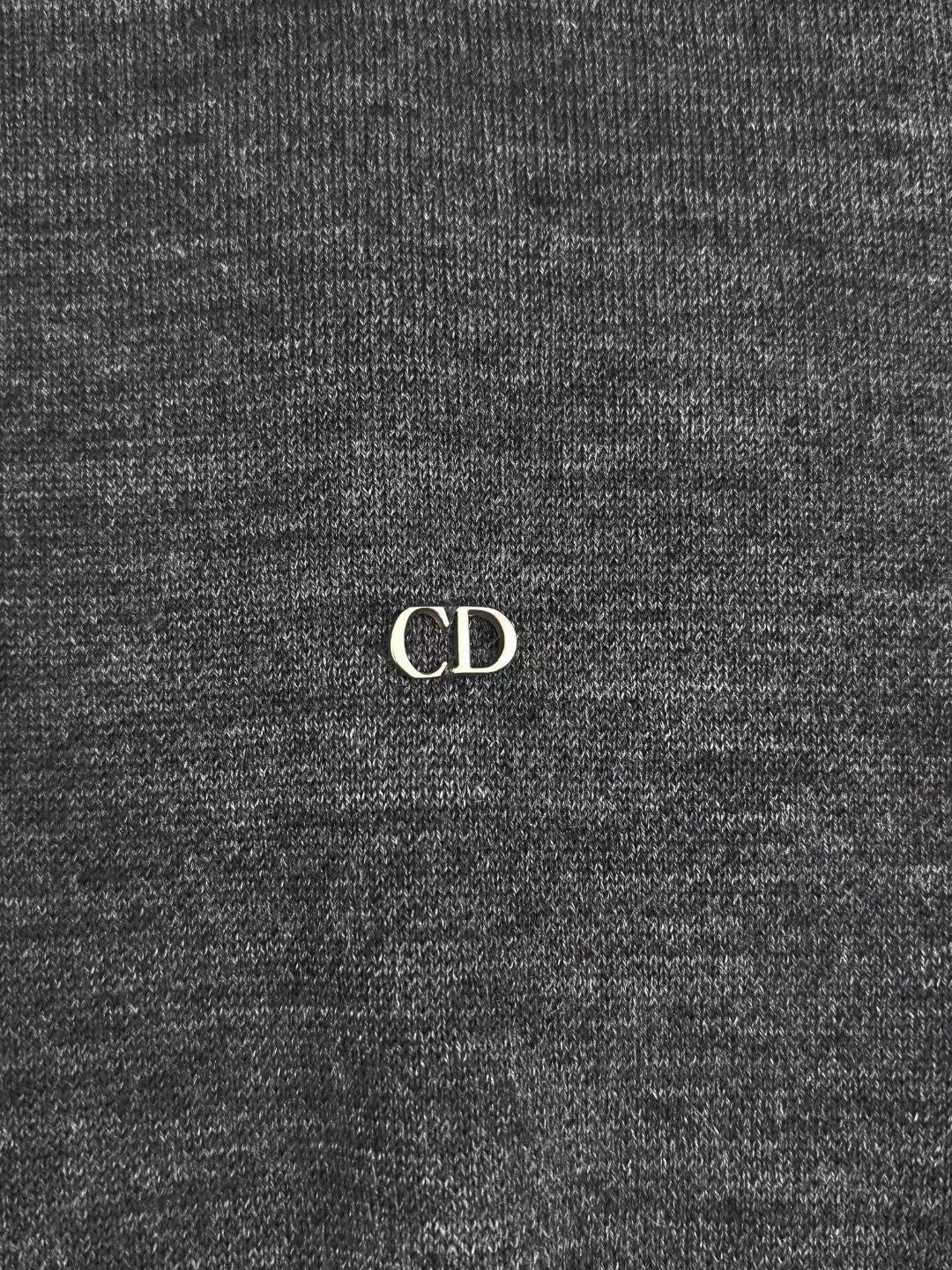 Dior 2026 Lace Trim V-Neck Pullover Sweater Wool Blend 438219