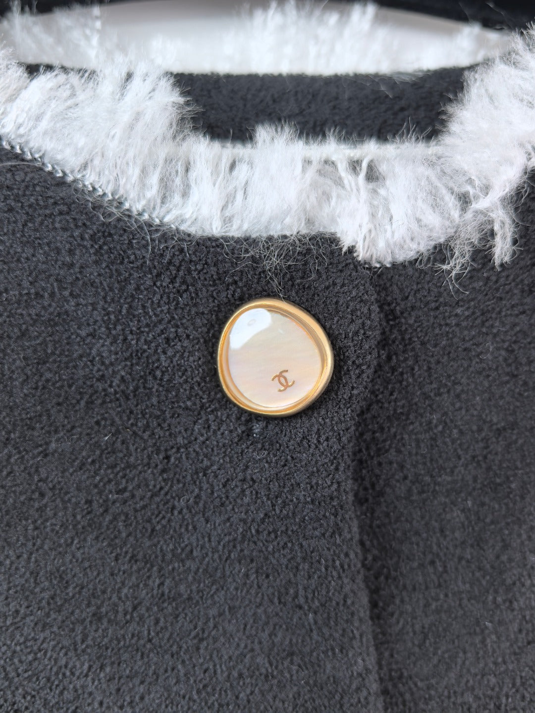 Chanel 26s Cardigan Black White Knit 448122