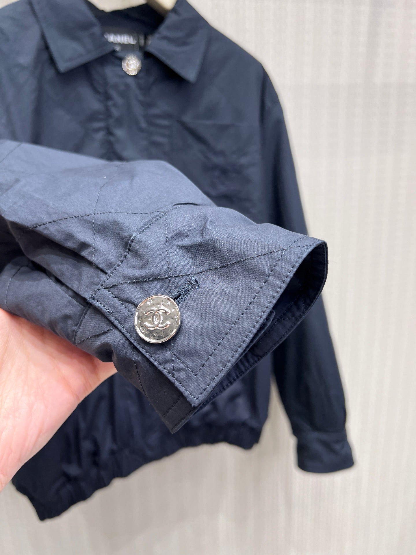 CC Flight Jacket Dark Blue Cotton