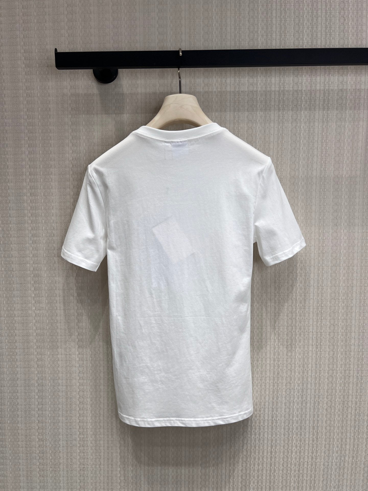 CD Fitted Médaillon Embroidered T-shirt White Cotton