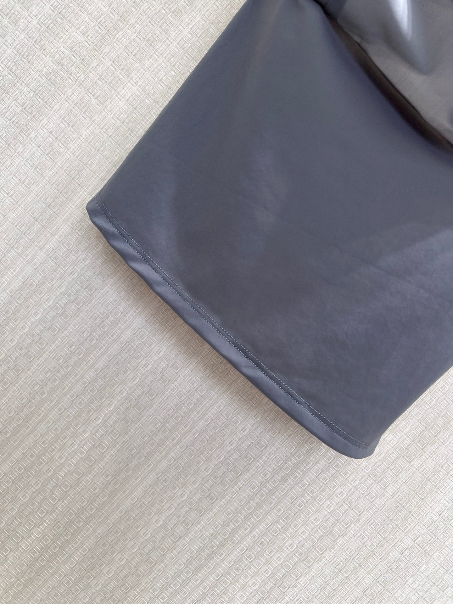 Miu Stretch Jersey Top Gray Nylon 394258