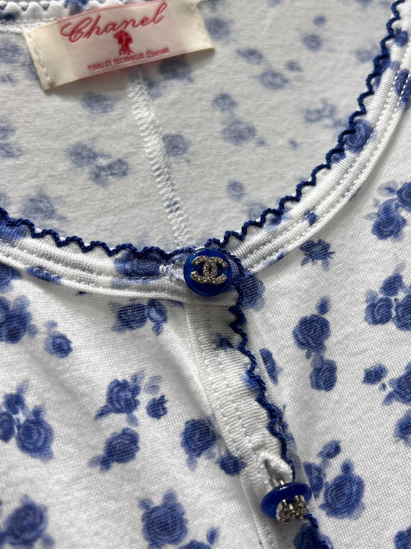 CC 26s Tank Top Blue White Cotton 397681