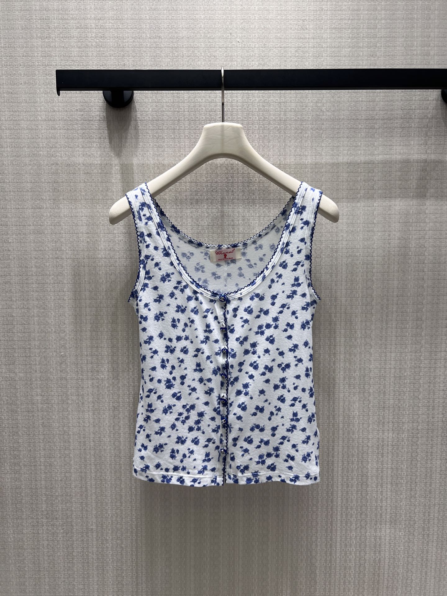 CC 26s Tank Top Blue White Cotton 397681