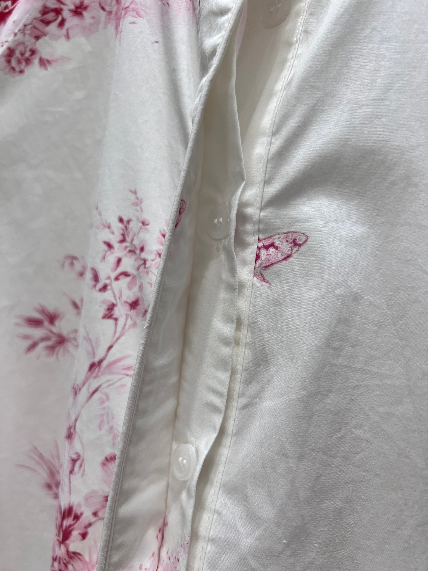 CD 26s Dioriviera Short Flared Dress White Pink Cotton 402809