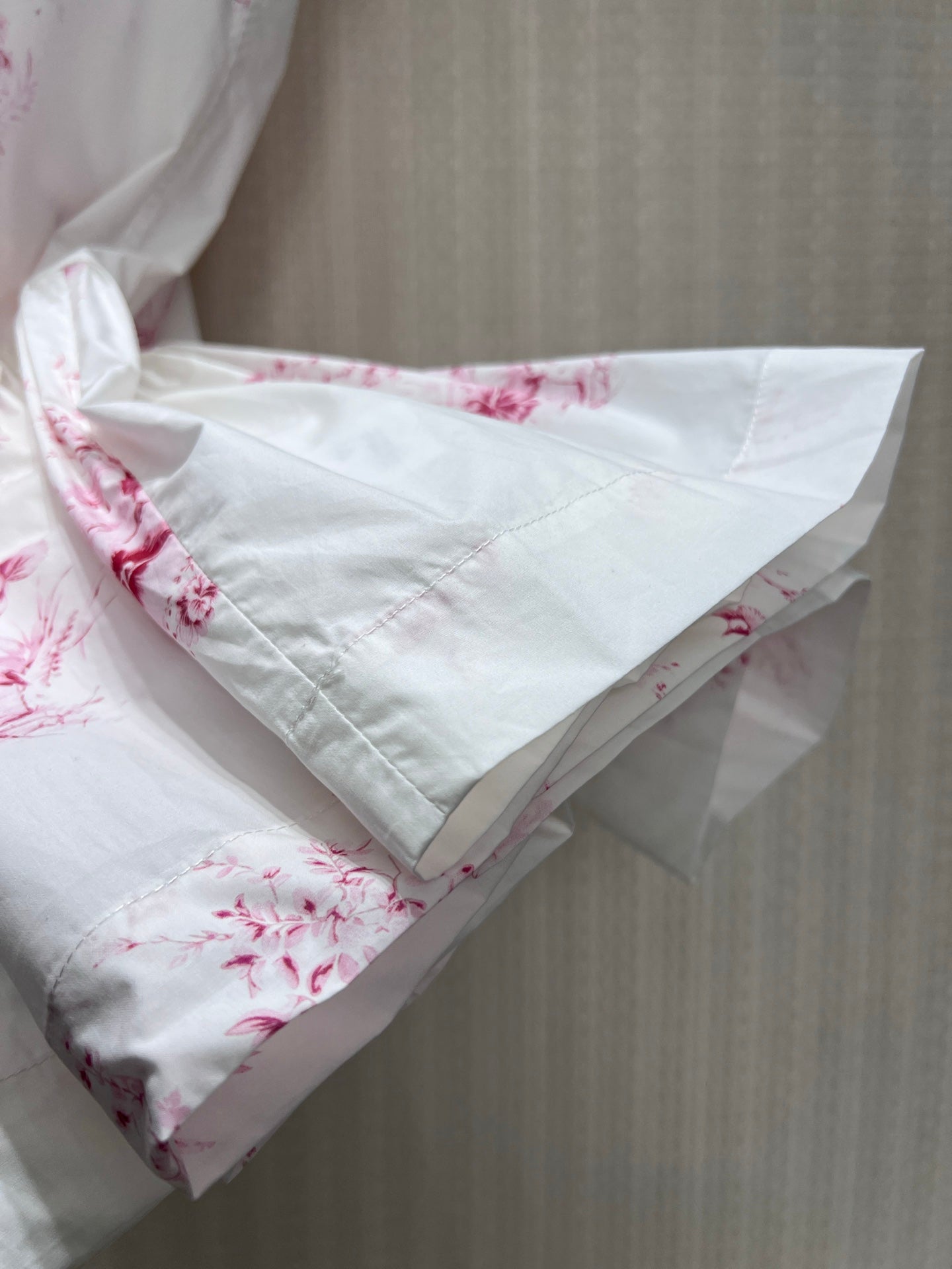 CD 26s Dioriviera Short Flared Dress White Pink Cotton 402809