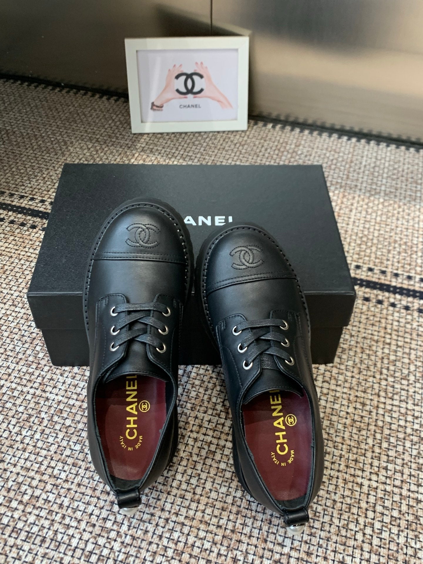 CC 26s Platform Oxfords Shoe Black Cowhide 965868