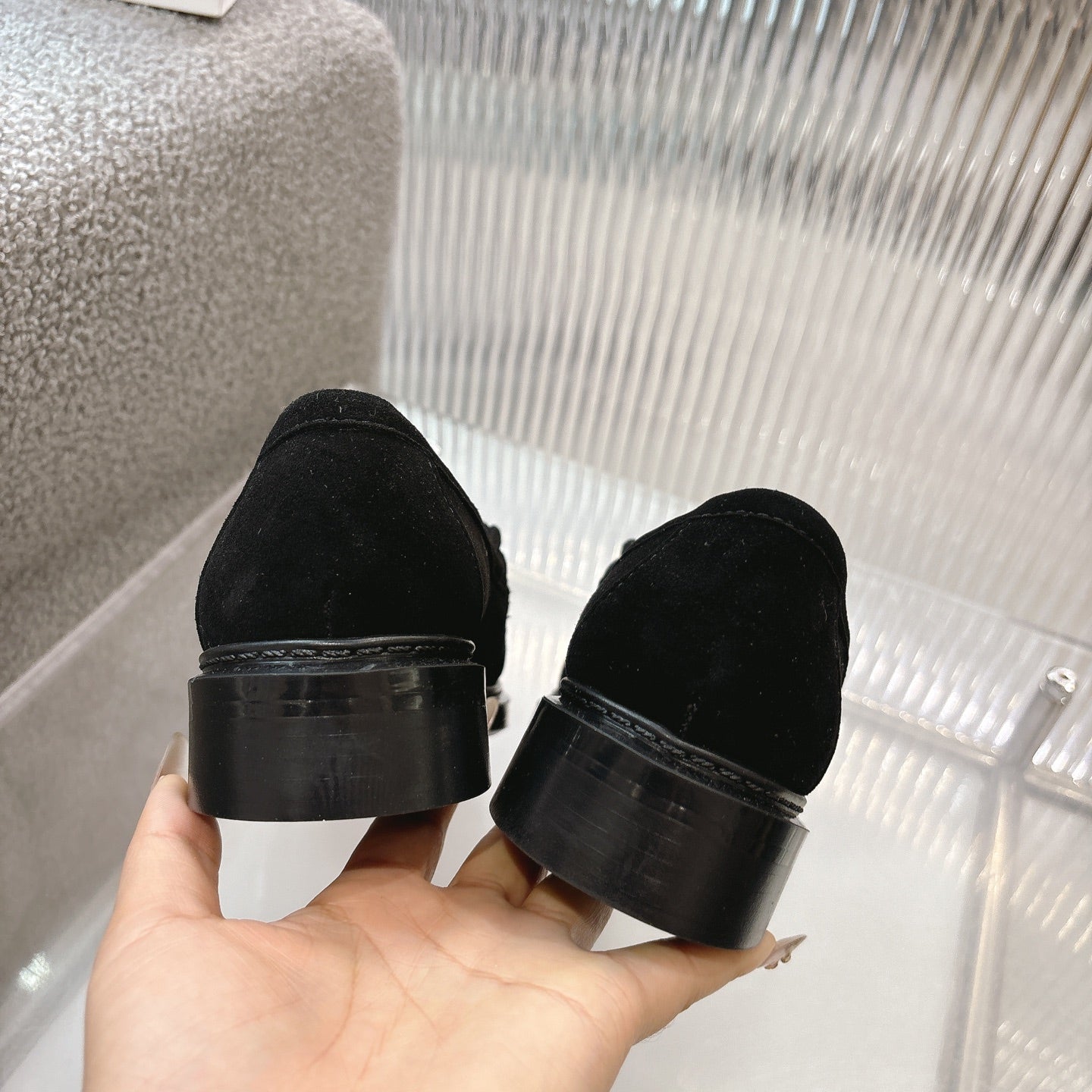 CC SS26 Loafers Black Suede 678940