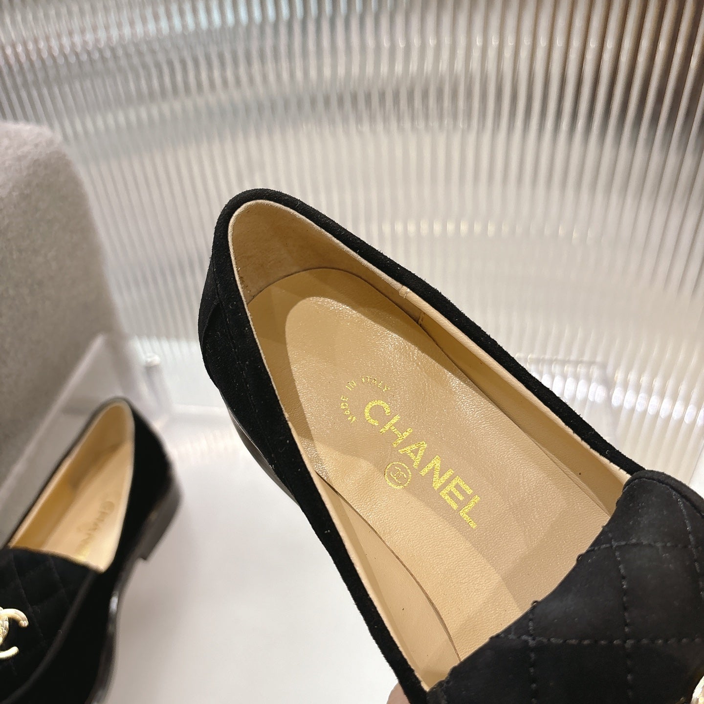 CC SS26 Loafers Black Suede 678940