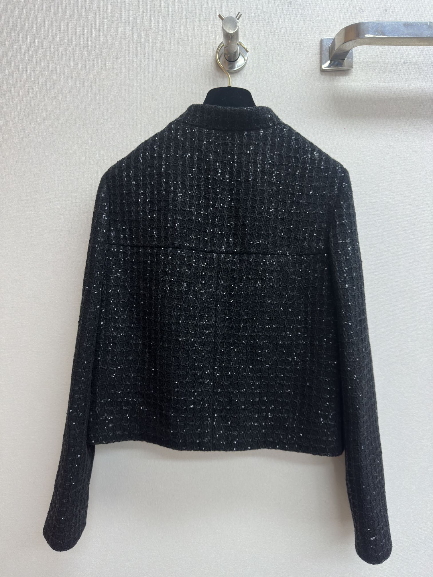 CC 25 Tweed Jacket Black Dark Wool Polyamide 251947