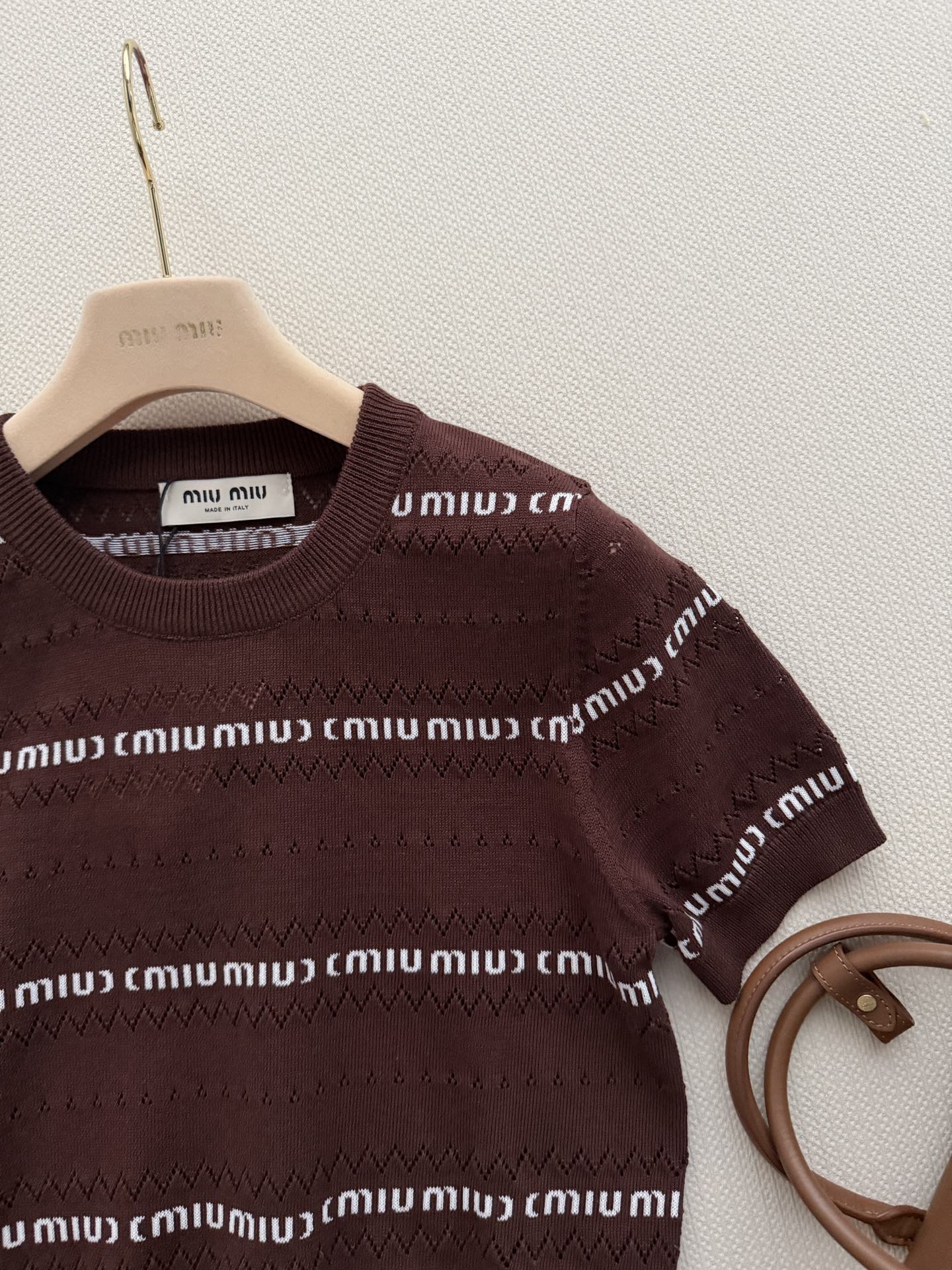 Miu 26s Pullover Coffee Knit 363762