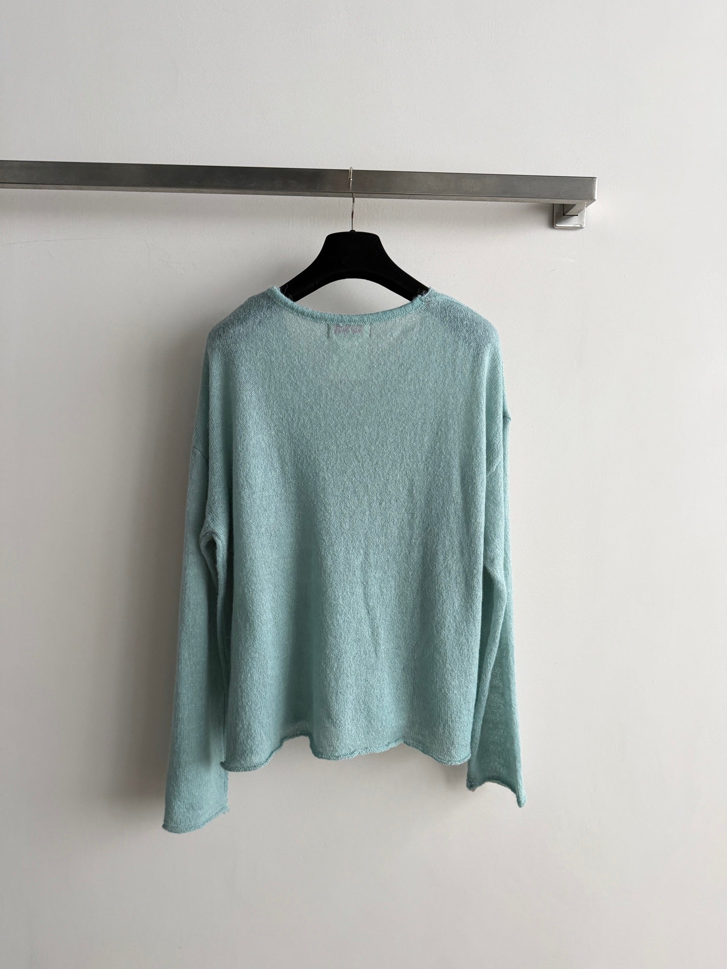 CC 26s V-neck Pullover Sweater Mint Green Wool 417716