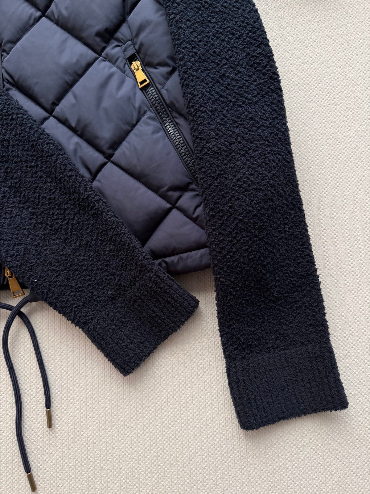 Moncler 26s Jacket Navy Quilted Knit 447286