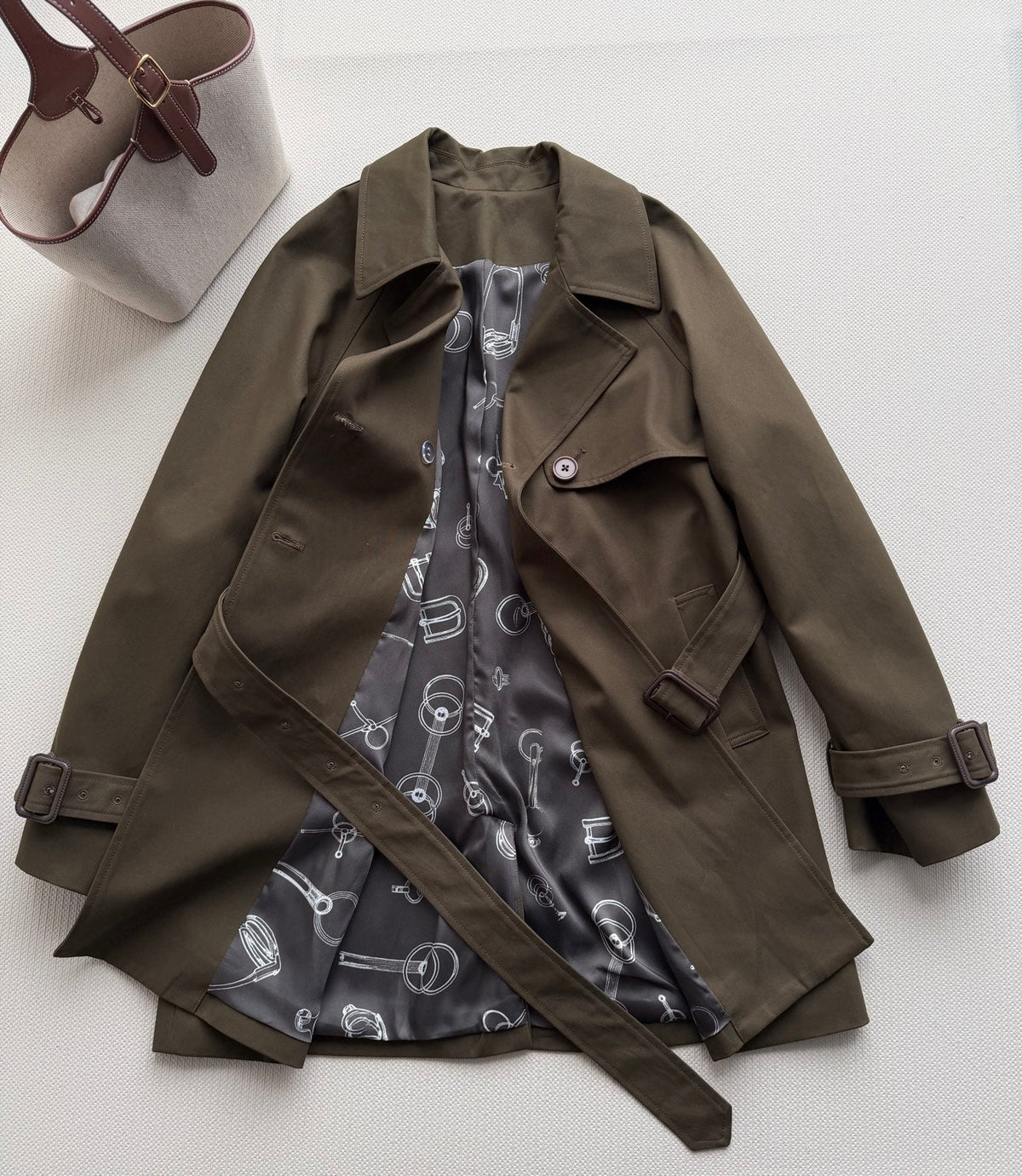 Hermes 26s Coat Green Cotton 447157