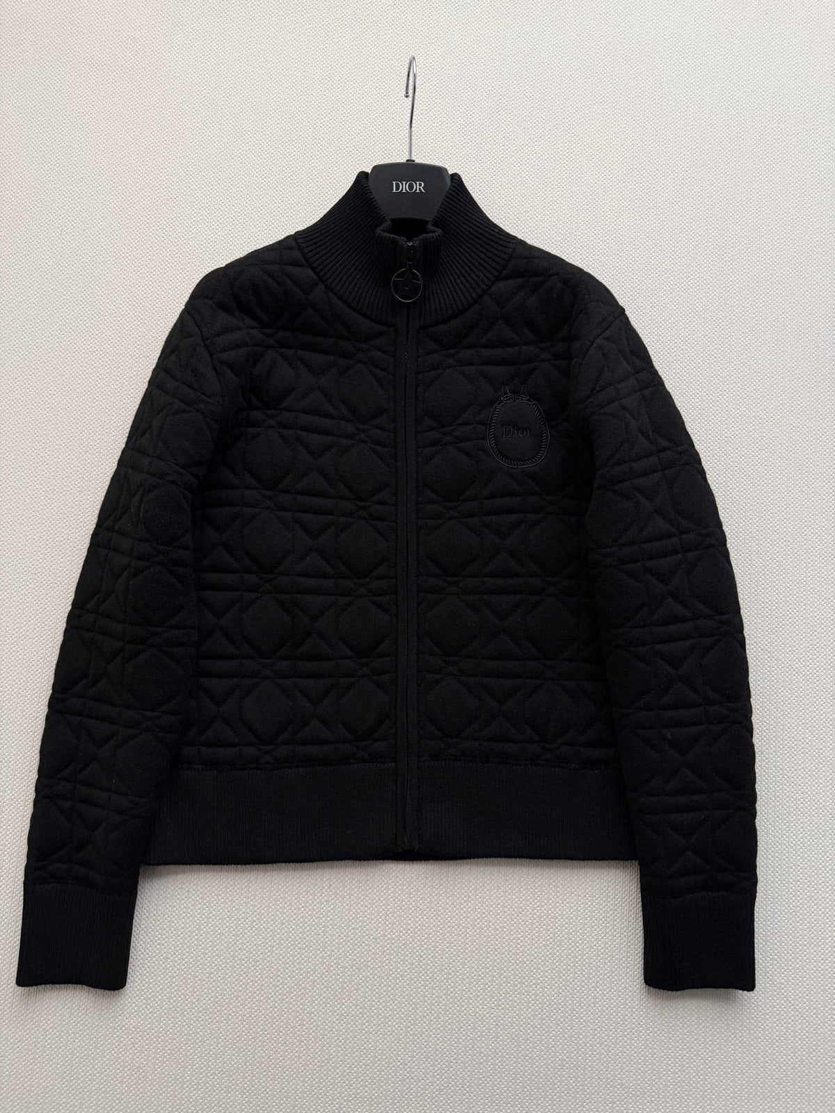 Dior 26s Cardigan Black Cannage Knit 447256