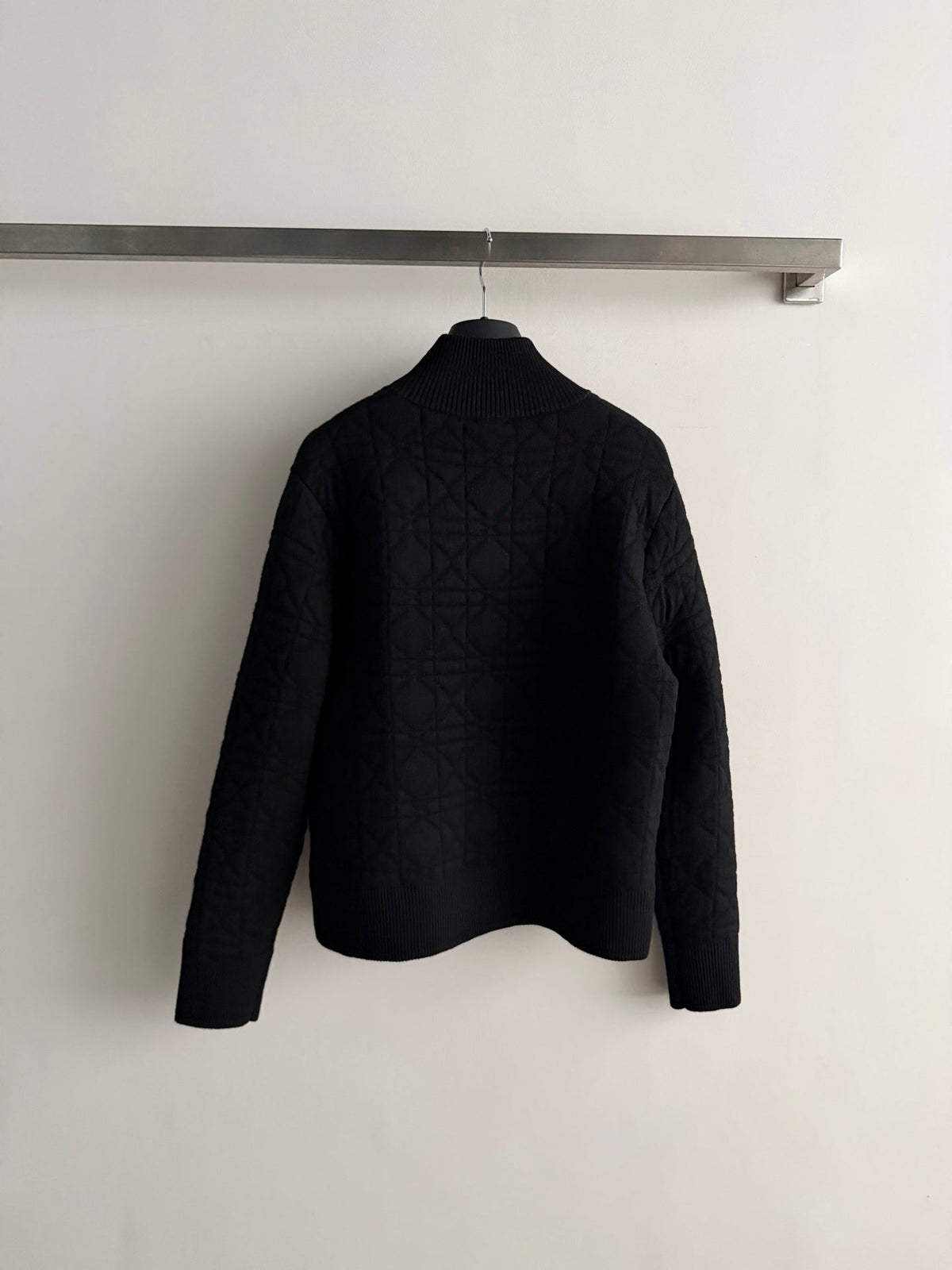 Dior 26s Cardigan Black Cannage Knit 447256