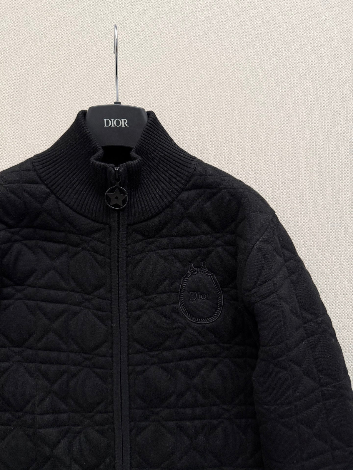 Dior 26s Cardigan Black Cannage Knit 447256