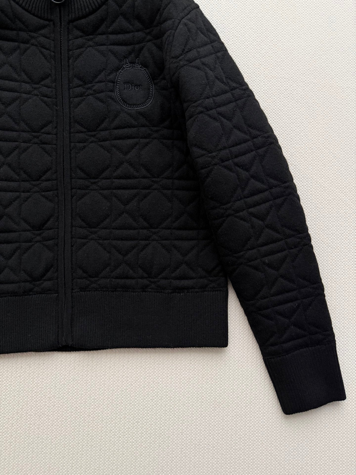 Dior 26s Cardigan Black Cannage Knit 447256