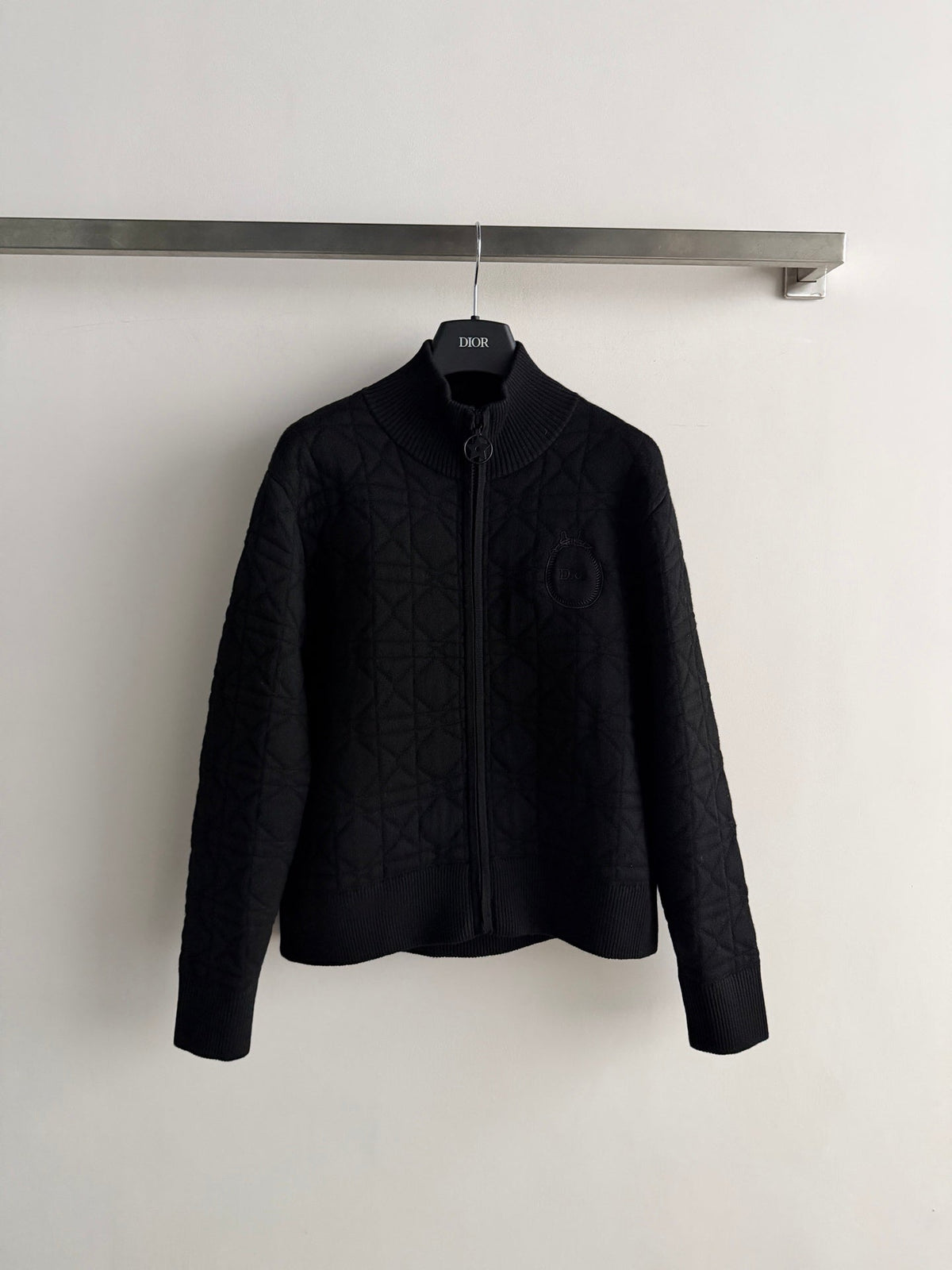 Dior 26s Cardigan Black Cannage Knit 447256