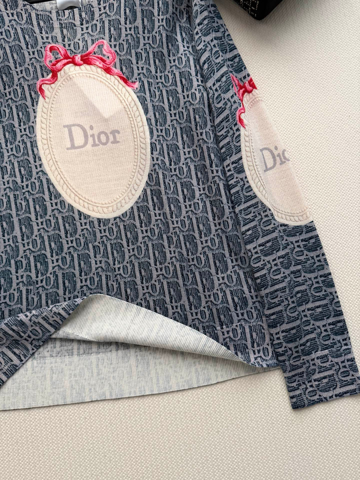 Dior 26s Sweater Blue Oblique Wool 447143