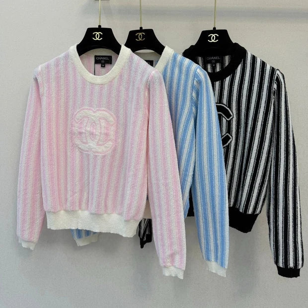 Chanel 2026 Striped Sweater Wool 417561
