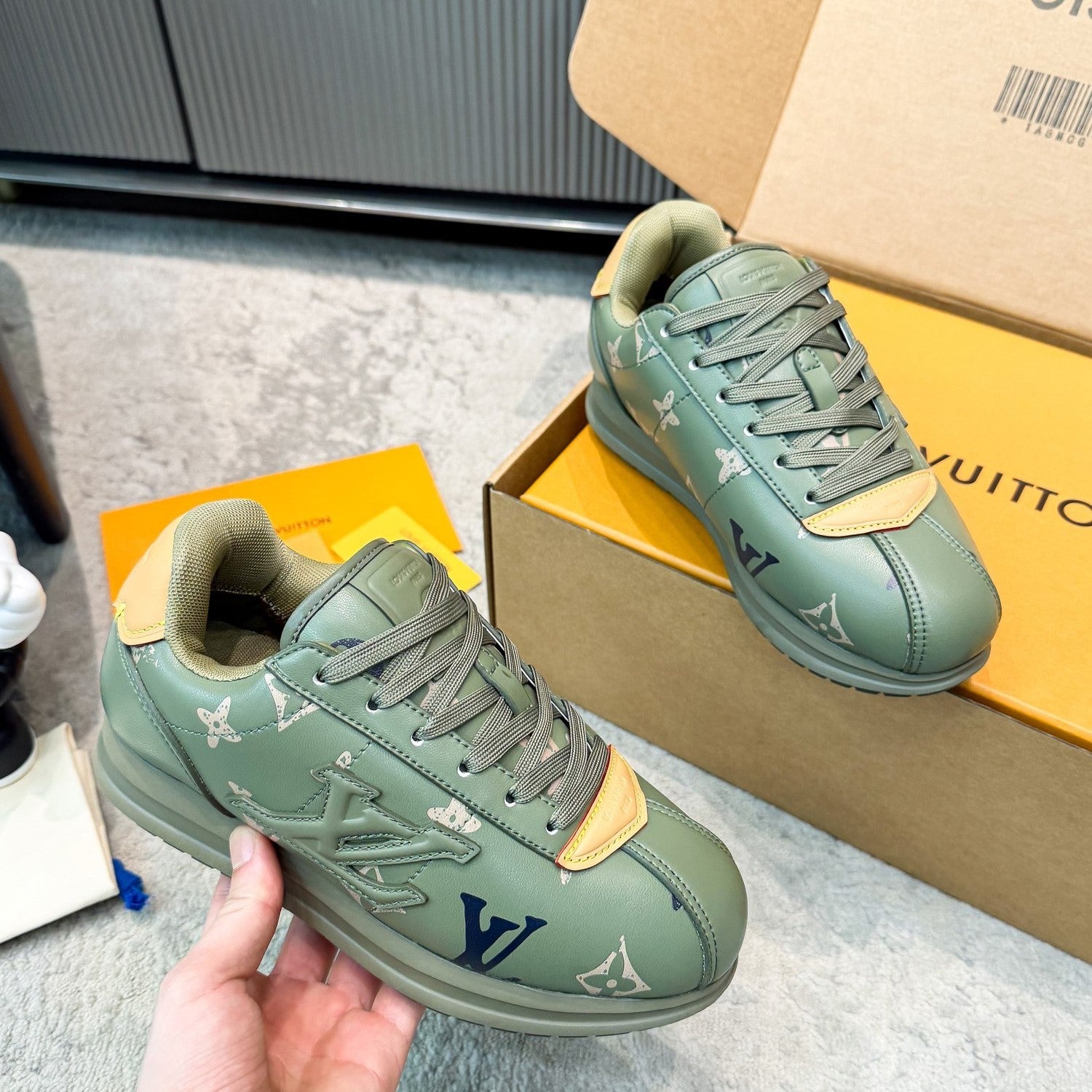 LV ButterSoft Sneaker Olive Monogram Leather 625418