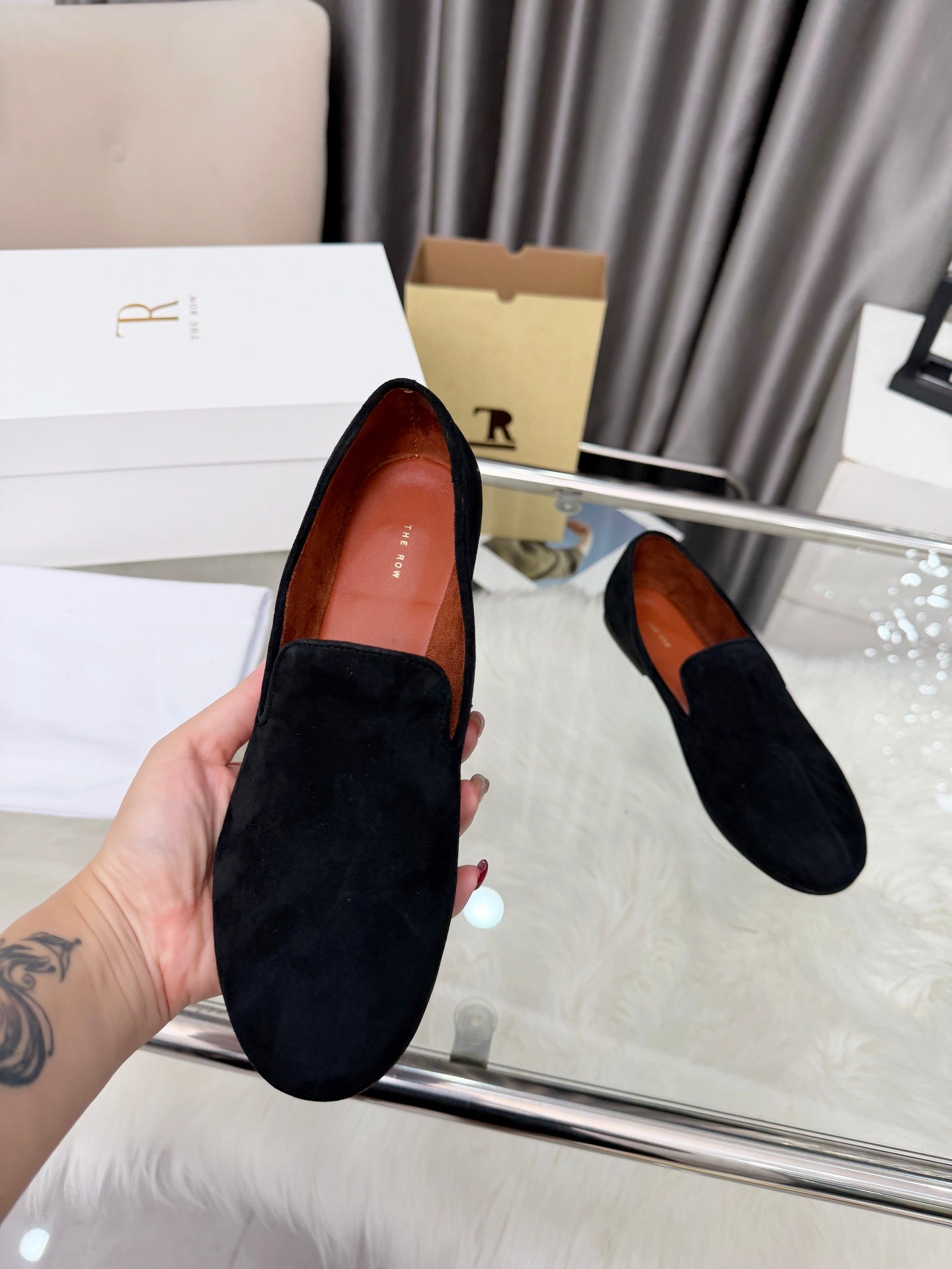 TR Adam Loafer Two Loafer Black Suede 832653