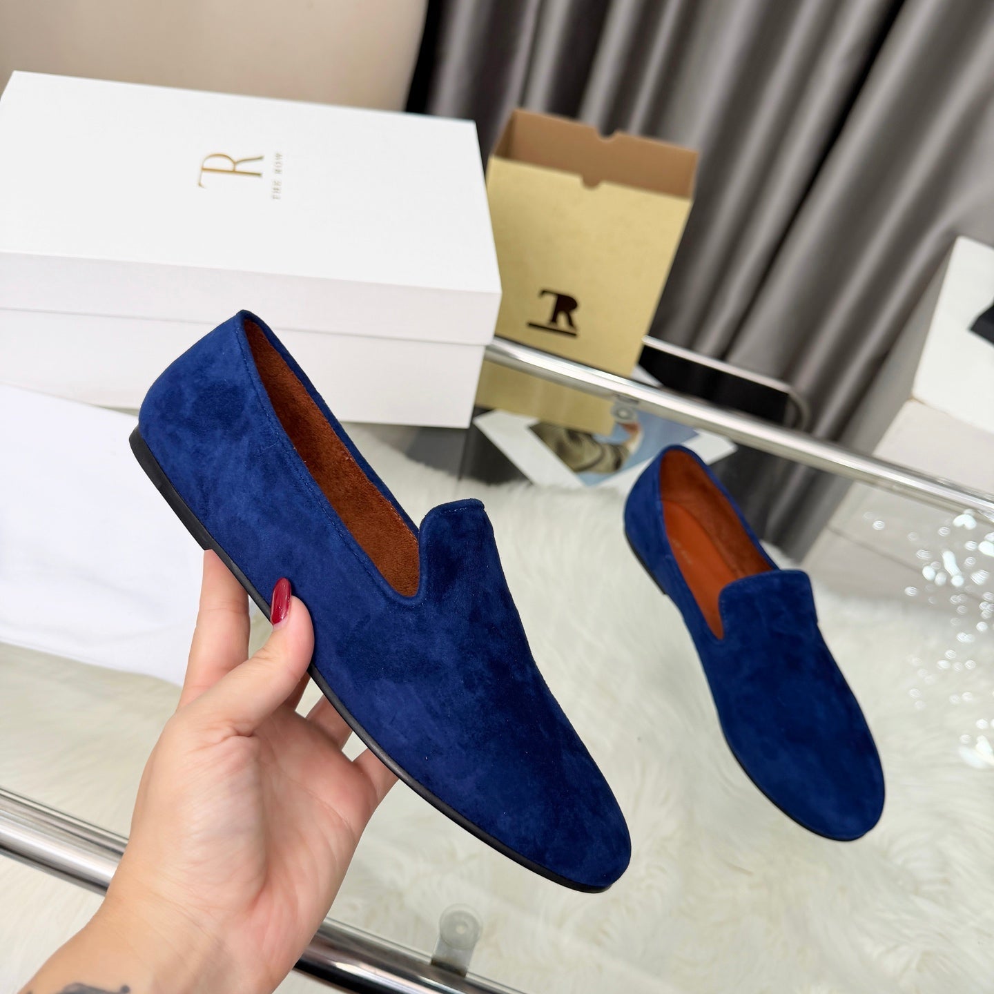 TR Adam Loafer Two Loafer Blue Suede 832652